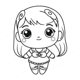 Kawaii Chibi Kleurplaat 65103-51526