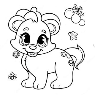 Lisa Frank Feestdieren Kleurplaat 65164-51579