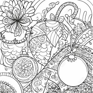 Kerst Zentangle Patronen Kleurplaat 65253-51653