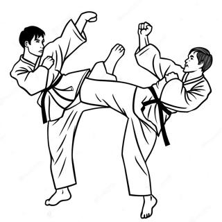 Taekwondo Kleurplaten