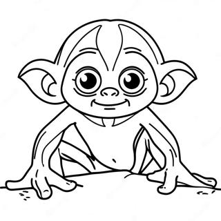 Gollum Kleurplaat 66304-58967