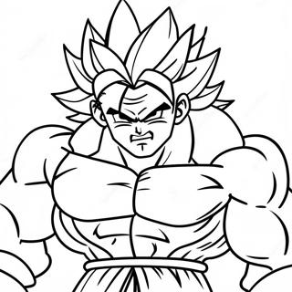 Broly In Strijdhouding Kleurplaat 6651-5294