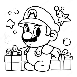 Mario Kerst Kleurplaten