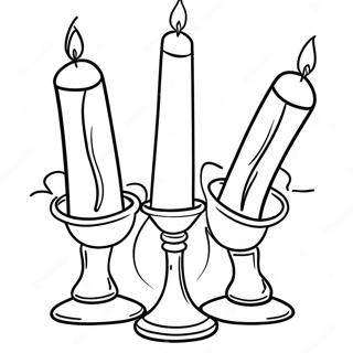 Shabbat Kaars Aansteek Kleurplaat 67124-53125