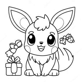 Eevee Kerst Kleurplaat 68464-54180