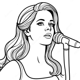 Lana Del Rey Kleurplaten