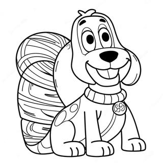 Slinky Dog Kleurplaat 68594-54289