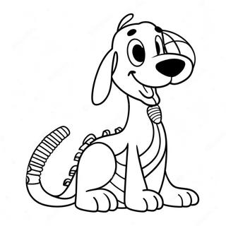 Blije Slinky Dog Kleurplaat 68595-54310