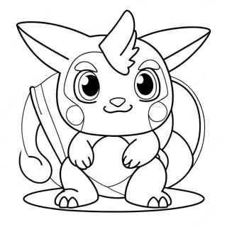 Legendarische Chibi Pokemon Kleurplaat 68884-54514