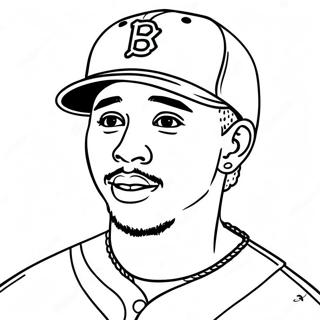 Mookie Betts Kleurplaten