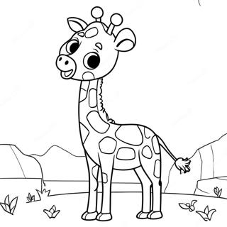 Geoffrey De Giraffe Kleurplaten