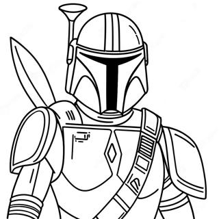 Star Wars Mandalorian Kleurplaat 70134-55509