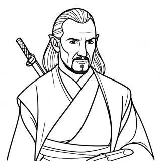 Qui Gon Jinn Kleurplaten