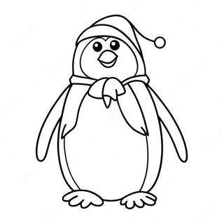 Kerst Pinguin Kleurplaat 70334-55661