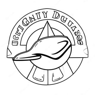 Mighty Ducks Logo Kleurplaat 70644-55912