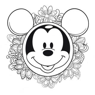 Mickey Mouse Gezicht Kleurplaten