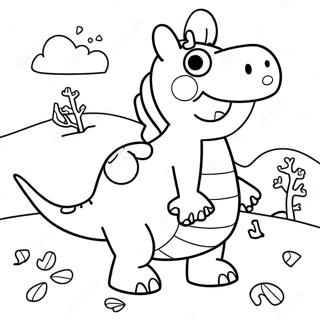 Peppa Pig Dinosaur Adventure Kleurplaat 70914-56133