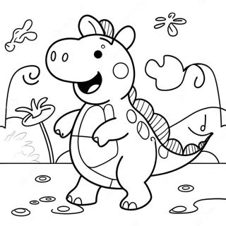 Peppa Pig Dinosaur Adventure Kleurplaat 70914-56135