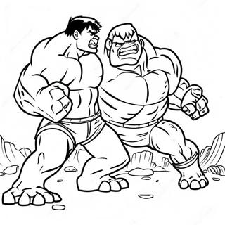 Hulk Vs Abominatie Kleurplaten