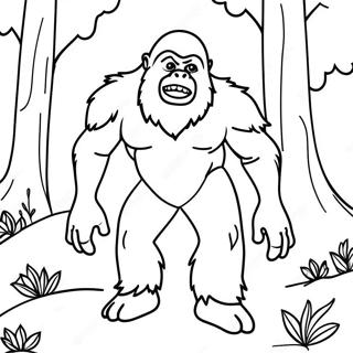 Sluwe Sasquatch Kleurplaten