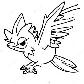 Zapdos Vliegend In De Lucht Kleurplaat 73095-57881