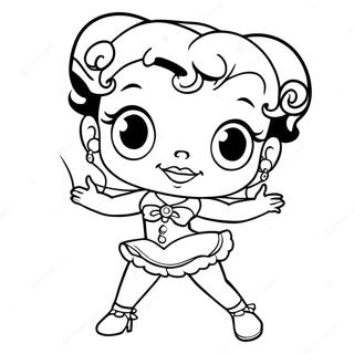 Betty Boop Klassieke Kleurplaat 730-574