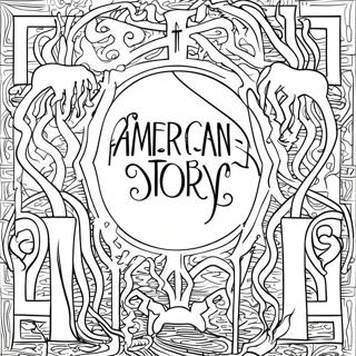 American Horror Story Logo Kleurplaat 73634-58301