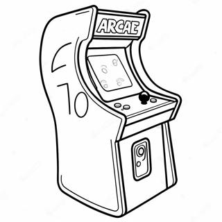 Retro Jaren 80 Arcade Spel Kleurplaat 73745-58391