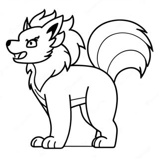 Arcanine Kleurplaten