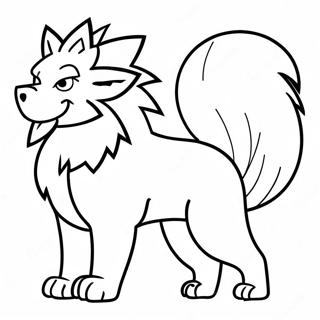 Arcanine Kleurplaten