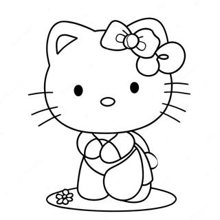 Hello Kitty Kleurplaten