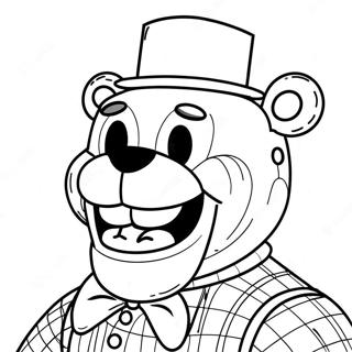 Eng Freddy Fazbear Kleurplaat 8871-7081