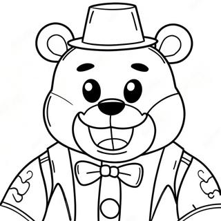 Eng Freddy Fazbear Kleurplaat 8871-7082