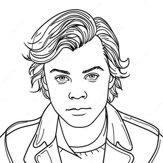 Harry Styles Kleurplaat 9130-7254