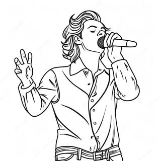 Harry Styles Optreden Op Het Podium Kleurplaat 9131-7260