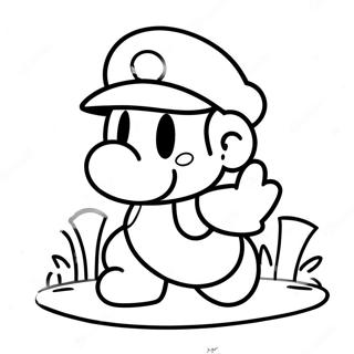 Papier Mario Kleurplaat 9300-7493