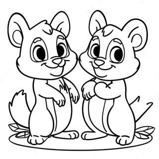 Chip En Dale Kleurplaat 9620-7756