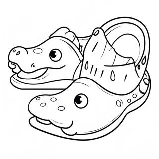 Crocs Kleurplaten