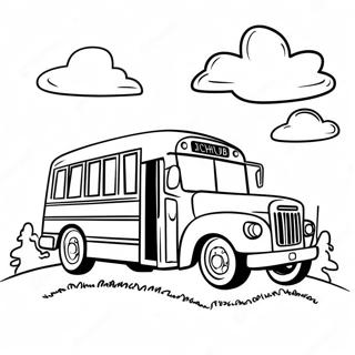 Schoolbus Kleurplaat 9920-7981