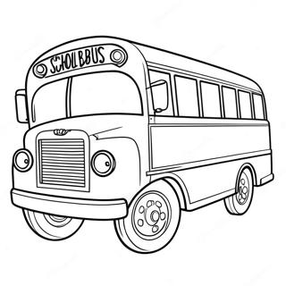 Schoolbus Kleurplaat 9920-7982