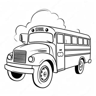 Schoolbus Kleurplaat 9920-7983